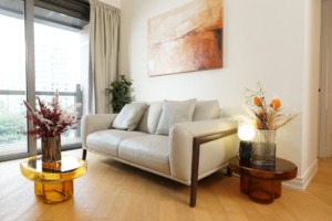 示範單位；showflat；家居佈置；St. George's Mansions；何文田豪它；2房連傢俬示範單位；歐洲家具；歐洲傢俬；歐化傢俬；歐洲傢俬50周年紀念；高級傢俬；意大利真皮梳化；高級餐檯；嘉道理道24A號；764呎單位