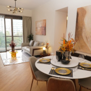 示範單位；showflat；家居佈置；St. George's Mansions；何文田豪它；2房連傢俬示範單位；歐洲家具；歐洲傢俬；歐化傢俬；歐洲傢俬50周年紀念；高級傢俬；意大利真皮梳化；高級餐檯；嘉道理道24A號；764呎單位